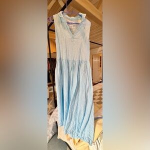 Frank & Eileen Sky Blue Striped dress, Small, like new!
